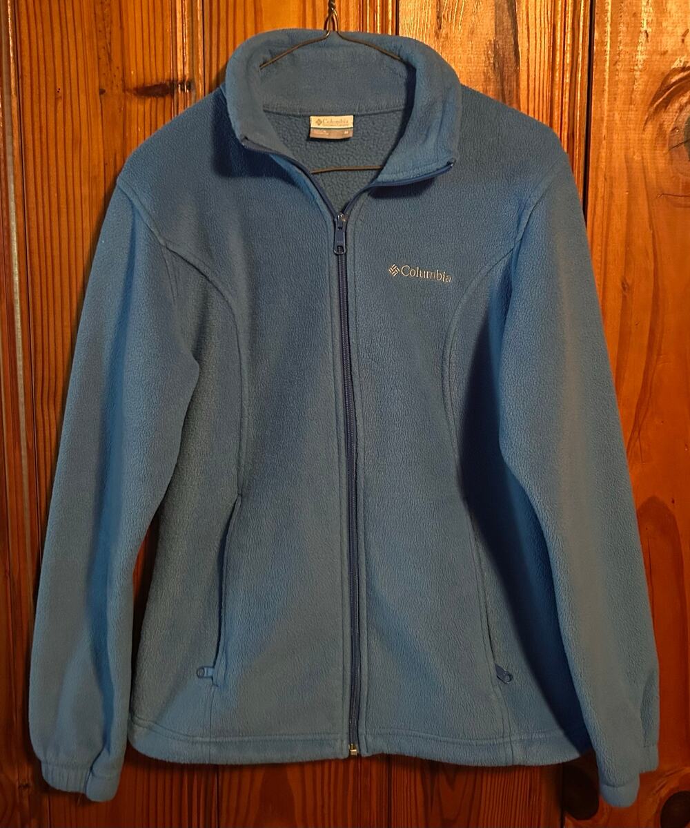 Columbia Sportswear women’s full zip jacket blue fleece size medium